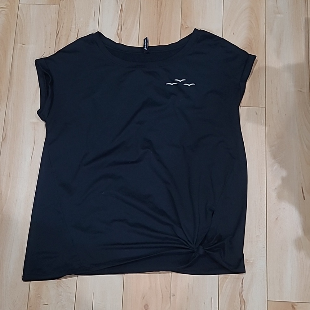 Lazypants women's size small black t-shirt